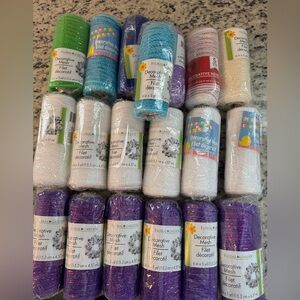 Decorative mesh rolls lot of 19